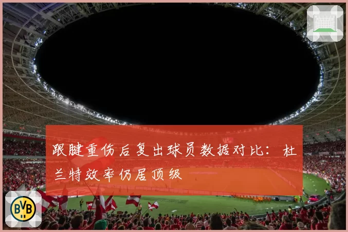 跟腱重伤后复出球员数据对比：杜兰特效率仍居顶级